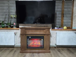 Каминокомплект ArtiFlame Linz с эффектом пламени, LED-подсветкой, обогревом и звуком горения огня Белый