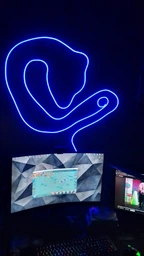 Умная гибкая неоновая светодиодная лента Neon Rope LED RGB-IC 5м с Bluetooth адаптером и синхронизацией музыки
