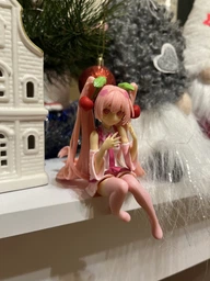 Фигурка аниме Сакура Мику (Sakura Hatsune Miku) 12 см, коллекционная статуэтка в розовом образе с вишнями фото от покупателей 1