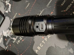 Ліхтар ручний акумуляторний Quantum Solid-M QM-FL1020-18650/1500-PB 10W LED з USB Чорний (4680430016404)