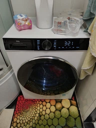 Пральна машина tcl фронтальна, 8кг, 1400, a+++, 53см, дисплей, пара, інвертор, білий fp0834wa1ua