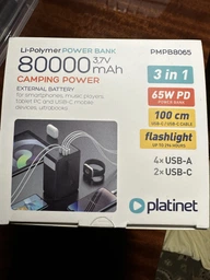 УМБ Platinet 80000 mAh 65 W PD USB-C Black (PMPB8065) фото від покупців 15