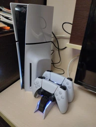 Зарядка для геймпада ps5 бездротова зарядна станція пристрій для 2-х джойстиків DualSense MRP0501