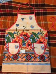 Фартух лляний Карпатський орнамент (75х55 см.)