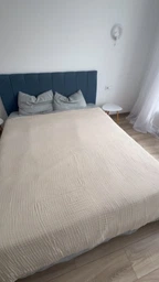 Муслиновый плед покрывало Cappone Бежевый хлопок 4 слоя 200×220 см фото от покупателей 1