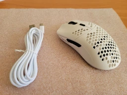 Мышь беспроводная HYSJ Т66 с аккумулятором и подсветкой 2,4G White