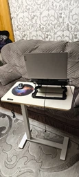 Приставний мобільний столик із регулюванням висоти Hommex Mobidesk USB Maple (TH-010 Maple)