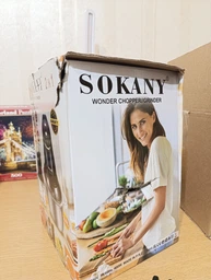 Подрібнювач стаціонарний кухонний Sokany 2 швидкості металева чаша 2 літри 400 Вт