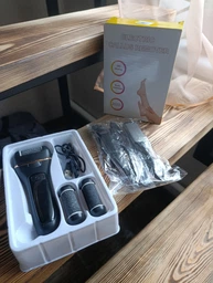 Электрическая роликовая пилка пемза для ног и пяток аккумуляторная Electric Callus Remover с LCD дисплеем и функцией самоочистки + большой комплект по уходу за ногами фото от покупателей 15