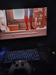 Ігрова механічна клавіатура Attack Shark X85 Pink Gradient з RGB підсвіткою Hot Swap