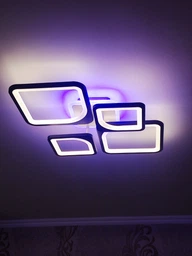 Люстра светодиодная 517 Light 3color с пультом 120Вт Белый (01672) фото от покупателей 7
