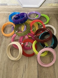 Пластик для 3D ручки набір Еко пластику Smart PLA 3D-PEN filament PLA для 3D-ручок 1.75 мм / 210 метрів (21 колір по 5 м)