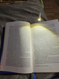 LED мини лампа фонарик на прищепке клипсе для чтения книг LOSSO LJC-182 черный