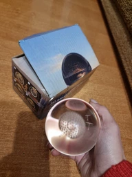 Ночник 3D Декоративный шар лампа хрустальный Солнечная система Led светильник USB с подсветкой фото от покупателей 2