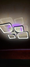 Люстра светодиодная 517 Light 3color с пультом 120Вт Белый (01672) фото от покупателей 5