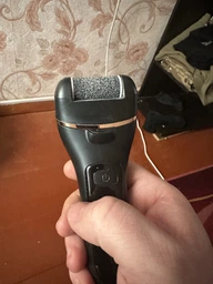 Электрическая роликовая пилка пемза для ног и пяток аккумуляторная Electric Callus Remover с LCD дисплеем и функцией самоочистки + большой комплект по уходу за ногами фото от покупателей 12