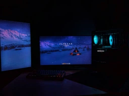 Настольное крепление для двух мониторов OfficePro MA412B с пружиной 17-32" 2-9 кг Black фото от покупателей 9