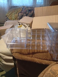 Oрганайзер для косметики Cosmetic Storage Box Акриловый (YU227) фото от покупателей 7