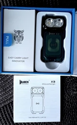 Фонарь Wuben X3 PRO, 700 лм, 102 м, 50 ч, 4000 мА·ч, магнит, павербанк, зарядный кейс, EDC, IP65, power bank Белый (6971196511745) фото от покупателей 1