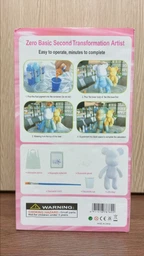 Флюидный мишка сделай сам DIY Creative Fluid Bear 23 см с красками 3 шт / Набор раскраска игрушка медвежонок для творчества фото от покупателей 5