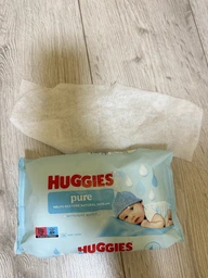 Вологі серветки Huggies Pure 56 шт. фото від покупців 15