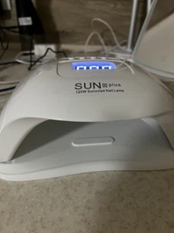Лампа для маникюра Nail Lamp SUN X Plus 120W для покрытия ногтей гель лаком, гелем UV/LED White фото от покупателей 3