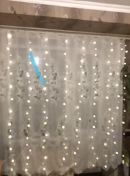 Гірлянда-Завіса Штора 3*3м 300LED USB c Пультом для Прикрас Вікон і Тераси, теплий білий фото от покупателей 3
