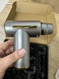 Масажер для тіла м'язовий Massage Gun 720 масажний ударний пістолет чорний фото від покупців 2
