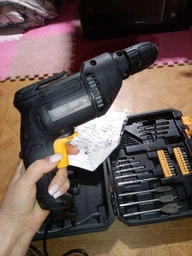 Дрель электрическая с набором из 92 деталей в кейсе 600W DEKO (S5002-DKED10Z1-S2) фото от покупателей 3