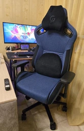Геймерське ігрове крісло GamePro GC900DB Size XL Fabric Dark Blue фото від покупців 6