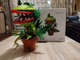 Конструктор букет цветы “Растение-Пиранья Audrey II” цветок каннибал хищник монстр людоед Марио орхидея на 327 элементов фото от покупателей 5