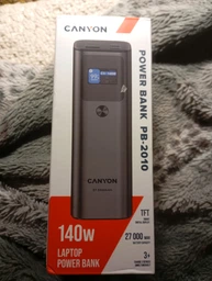 УМБ Canyon PB-2010 TFT PD140W 27000 mAh Dark Grey (CNE-CPB2010DG) фото от покупателей 4