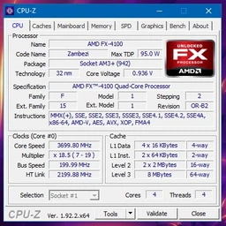 Процессор AMD FX 4100 sAM3+ Б/У