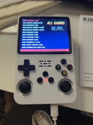 Портативная игровая консоль Data Frog R36S Белый 64 ГБ 1 ГБ встроенный аккумулятор с ретро-играми и экраном (R36S)