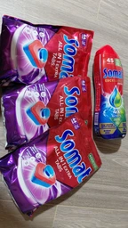Таблетки для посудомийних машин Somat All in 1 Extra 85 шт. (9000101809961) фото від покупців 8