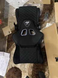 Кресло игровое Cougar Armor One V2 F геймерское, текстильная ткань, стальной каркас, черный+оранжевый фото от покупателей 16