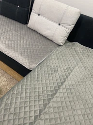 Покрывало-накидка Руно VeLour Серое 160х90 см Двустороннее Велюровое (Р16090.55_Grey)