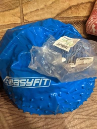 Мяч для фитнеса массажный гимнастический EasyFit Hybrid EF-3012-GY 75 см Серый (56001623) фото от покупателей 1
