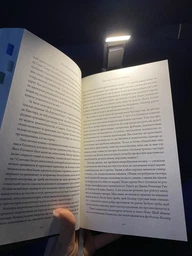 Светодиодный светильник-лампа с зажимом для чтения книг аккумуляторная, с таймером, с регулятором яркости, 3 режима освещения A001 Черный фото от покупателей 5