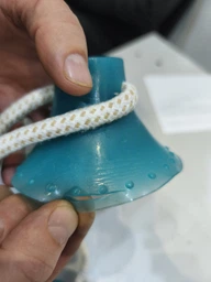 Іграшка для собак канат на присоску з м'ячем Dog Toy Rope синій фото від покупців 1