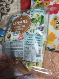 Коллекция травяных чаев Lovare Assorted Tisanes 5 видов по 10 пакетиков (4823115405678) фото от покупателей 4