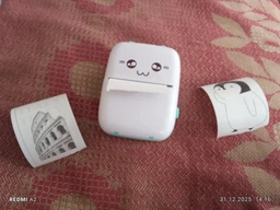 Портативный мини термопринтер Детский принтер Bluetooth Grant Mini printer Голубой