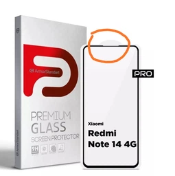 Защитное стекло ArmorStandart Pro для Xiaomi Redmi Note 14 4G Black (ARM79679)