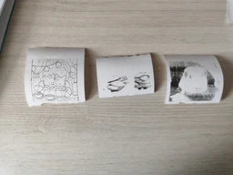Портативный мини термопринтер Детский принтер Bluetooth Grant Mini printer Голубой
