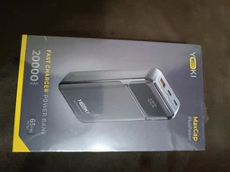 Повербанк 20000 mAh 65W для ноутбука powerbank Yoki MaxCap PD/QC з LED-дисплеєм і кабелем Type-C пауербанк для роутера смартфона телефону епл айфона iphone самсунг samsung фото від покупців 1