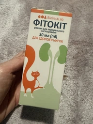 Раствор для перорального применения для котов БиоТестЛаб Фитокот 100 мл (ТП0520011)