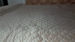 Покривало ТЕП велюрове Velour Ромб круглий Золотий беж двоспальне 180х240 см Двостороннє фото від покупців 2