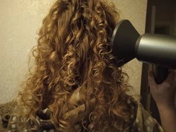 Професійний фен стайлер для волосся Super Hair Dryer 1600 Вт + 5в1 насадок, сірий / фуксія фото від покупців 1