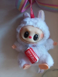Детская мягкая игрушка сюрприз Лабубу Labubu Coca-Cola плюшевая, брелок для ключей сумки рюкзака для детей и взрослых 17 см фото от покупателей 6