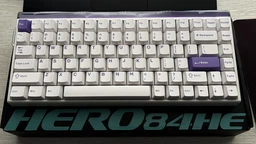 Магнітна ігрова клавіатур AULA HERO 84 HE White countur Кастомний lightbox, RGB Підсвічування, Rapid Hall Effect, 8000Hz., Switch 0.01mm. фото от покупателей 2